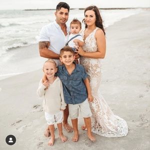 Wedding, mermaid style dress, engagement, photoshoot dress, white lace dress